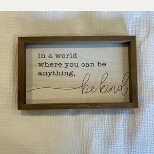 Wooden Framed Inspirational Wall Art